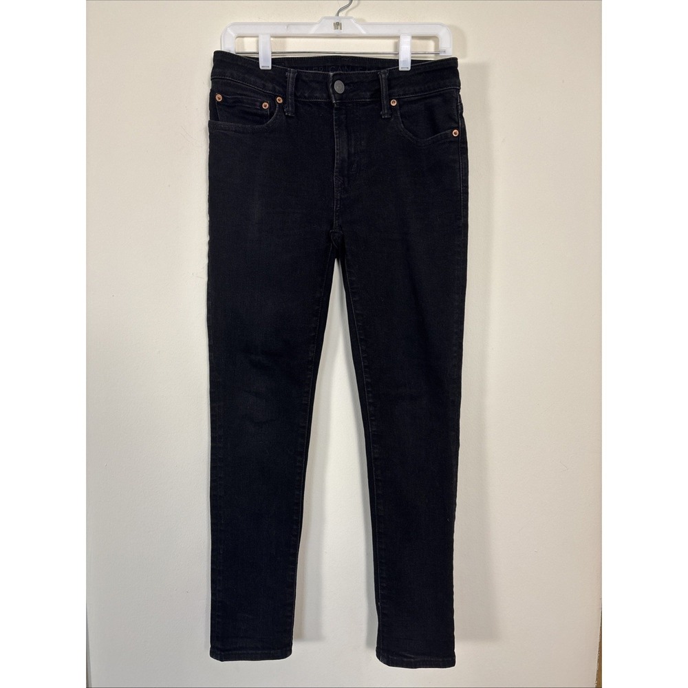 American Eagle Outfitters AirFlex+ Jeans Mens 30x30 Black Denim Cotton Stretch